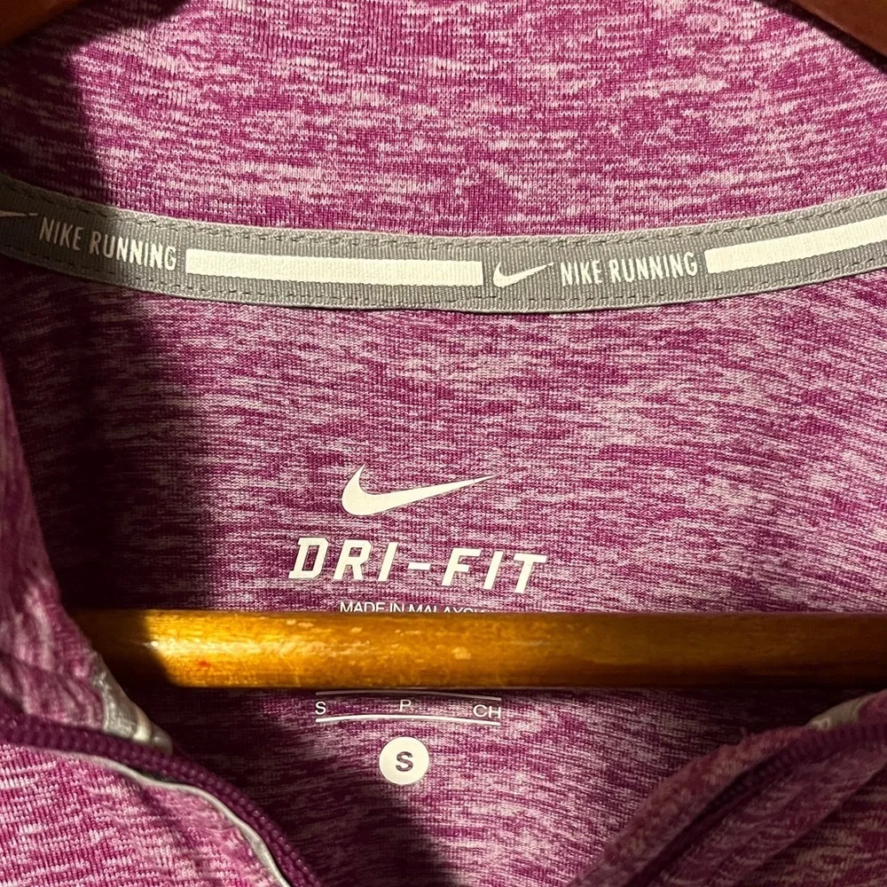 Nike Women's Heathered Purple Long Sleeve Top